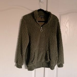 Sherpa Army Green Jacket